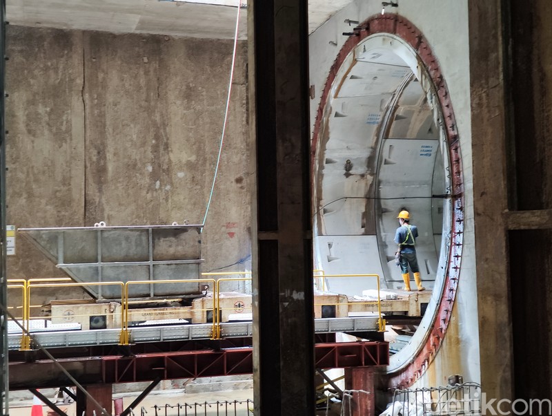 Terowongan Stasiun Monas MRT Fase 2