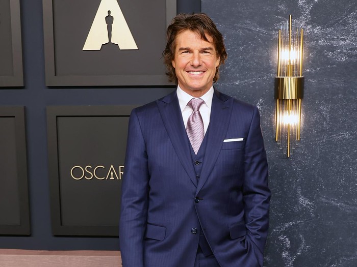 BEVERLY HILLS, CALIFORNIA - FEBRUARY 13: Tom Cruise attends the 95th Annual Oscars Nominees Luncheon at The Beverly Hilton on February 13, 2023 in Beverly Hills, California. (Photo by Monica Schipper/WireImage,)