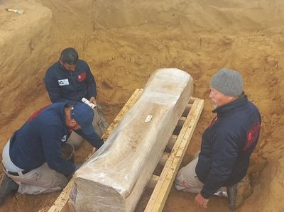 Begini Wujud Sarkofagus Era Romawi yang Ditemukan di Jalur Gaza