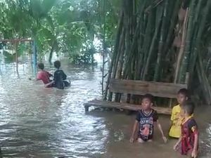 Bengawan Solo Meluap! Permukiman hingga Sawah di Bojonegoro Kebanjiran
