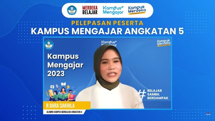 Dara, mahasiswa Kampus Mengajar dari UPI.
