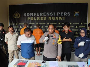 Empat Pria Pengedar Narkoba ke Pelajar Ngawi Diringkus
