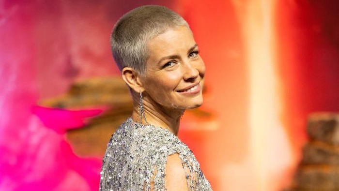 Evangeline Lilly di Premier Ant-Man and the Wasp: Quantumania LONDON, ENGLAND - FEBRUARY 16: attends the Ant-Man And The Wasp: Quantumania UK Gala Screening at BFI IMAX Waterloo on February 16, 2023 in London, England. (Photo by Samir Hussein/WireImage)