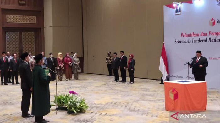Ichsan Fuady dilantik sebagai Sekretaris Jenderal (Sekjen) Bawaslu RI yang baru, Jumat (17/2/2023).