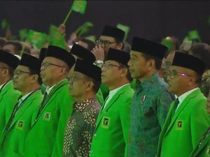 Jokowi Sapa Bakal Capres-Cawapres di Harlah PPP: Hampir Lupa, Ada Mas AHY
