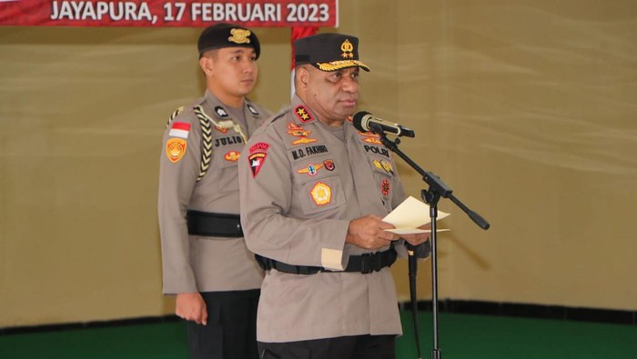 Kapolda Papua Irjen Mathius D. Fakhiri di Jayapura.