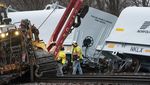 Kereta Norfolk Southern Tergelincir di AS, 6 Gerbong Keluar Lintasan