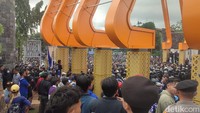 PSIS Semarang menjamu Persis Solo dalam lanjutan Liga 1 2022/2023 di Stadion Jatidiri, Jumat (17/2/2023) sore. Pertandingan digelar tanpa penonton di stadion. Foto: Afzal Nur Iman/detikJateng