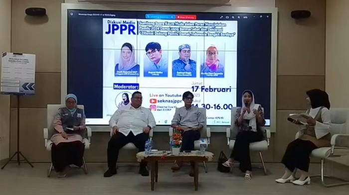 Ketua Bawaslu RI Rahmat Bagja dalam diskusi Jaringan Pendidikan untuk Rakyat (JPPR)