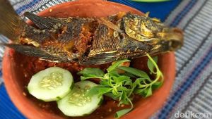 Seru! Di Kafe Lamongan Ini Bisa Mancing dan Makan Nila Sambal Orek