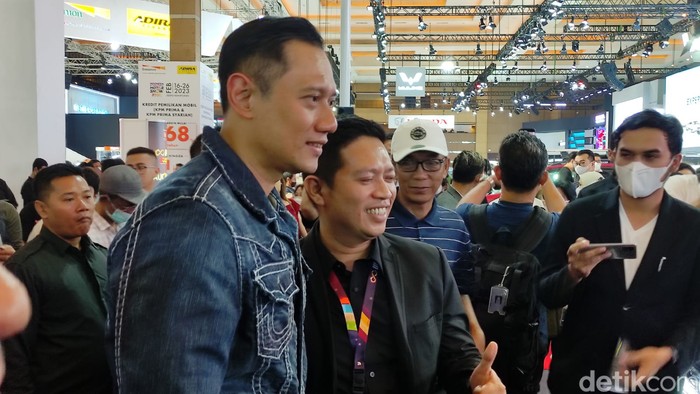 Agus Harimurti Yudhoyono atau AHY main ke IIMS 2023.