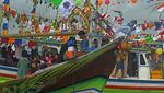 Meriahnya Puluhan Kapal Hias Berlayar di Festival Teluk Banten