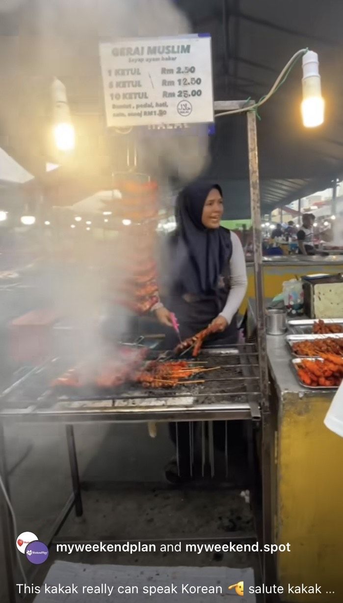 Penjual Ayam Bakar Ini Jago Bahasa Korea