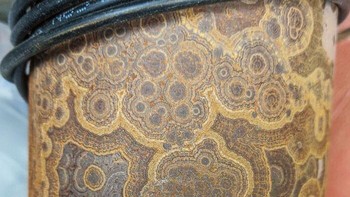 Ini bukan tato atau lukisan melainkan karat yang terbentuk pada kumparan kawat tua. Foto: Boredpanda