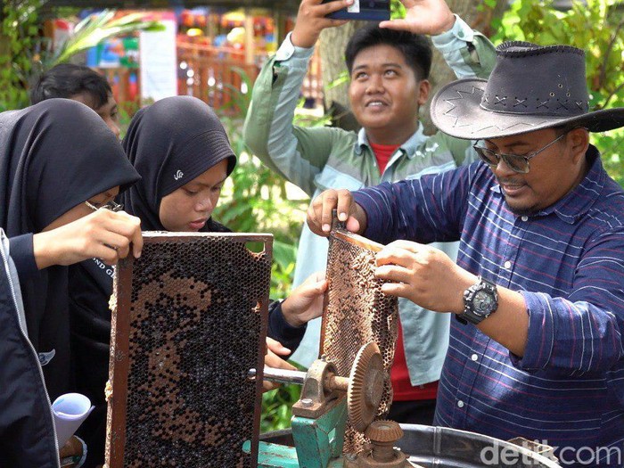 Siswa berkunjung ke Kebun Madu Alfarabee