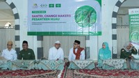 Lazisnu PBNU bersama Lembaga Penanggulangan Bencana dan Perubahan Iklim (LPBI) NU serta asosiasi pondok pesantren Nahdlatul Ulama atau Rabithah Ma’ahid Islamiyah (RMI) PBNU menggelar Training Penggerak Pesantren Hijau di Pondok Pesantren Mahasina Darul Qur’an wal Hadits, Pondok Gede, Kota Bekasi, Sabtu (18/2/2023).