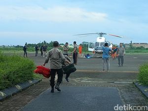 Heli Polda Sumsel Diperbantukan untuk Evakuasi Rombongan Kapolda Jambi