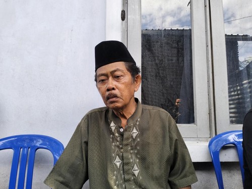 Nahrawi (65) ayah Irma Lestari (34) korban meninggal akibat gempa 7,8 magnitudo yang melanda Turki dan Suriah, Minggu (19/2/2023).