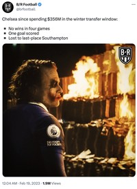 Chelsea tak mampu meraih kemenangan meski berhadapan dengan tim juru kunci Liga Inggris. Netizen langsung bikin meme London Biru keok lagi.