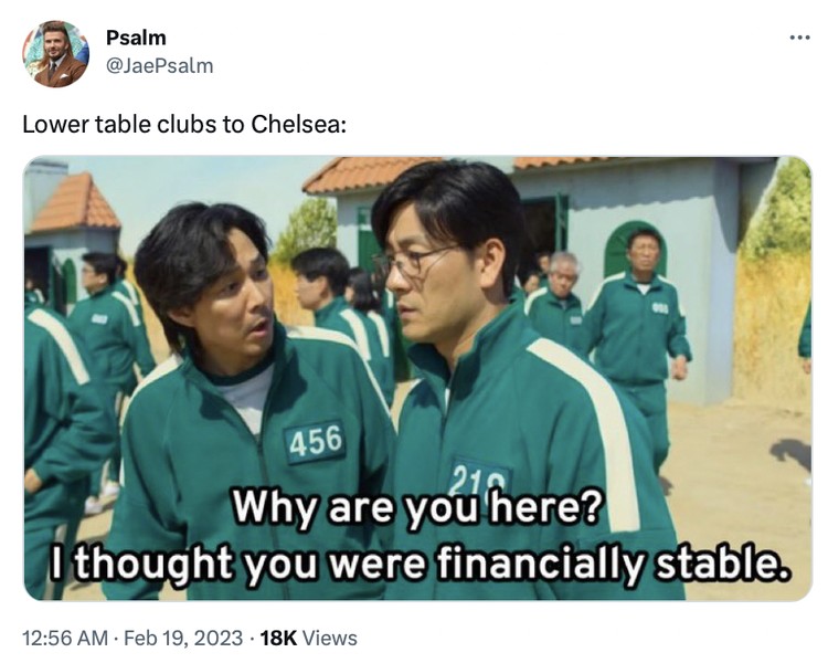 Chelsea tak mampu meraih kemenangan meski berhadapan dengan tim juru kunci Liga Inggris. Netizen langsung bikin meme London Biru keok lagi.