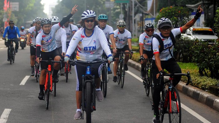 Gowes santai BTNers dan pecinta olahraga sepeda melakukan gowes bareng santai di seputaran Jakarta dengan menempuh jarak 73 Km yang diikuti oleh sekitar 400 peserta.