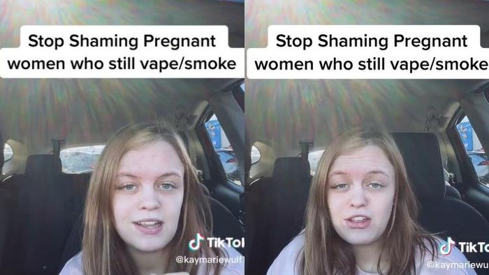 Viral Ibu Muda Dihujat Netizen gegara Masih Ngevape saat Hamil