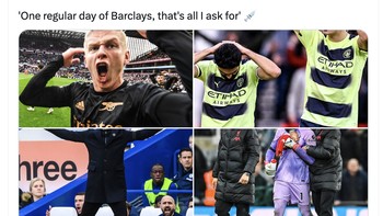 Liga Inggris semalam benar-benar seru. Arsenal mencetak gol kemenangan di menit-menit akhir, kemudian City ditahan Nottingham Forest setelah kebobolan menjelang akhir pertandingan. Foto: Twitter