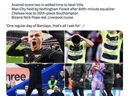 Meme Kocak Arsenal Depak Man City dari Puncak Liga Inggris