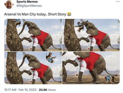 Meme Kocak Arsenal Depak Man City dari Puncak Liga Inggris