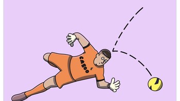 Meme Martinez saat mejebol gawangnya sendiri. Foto: Twitter