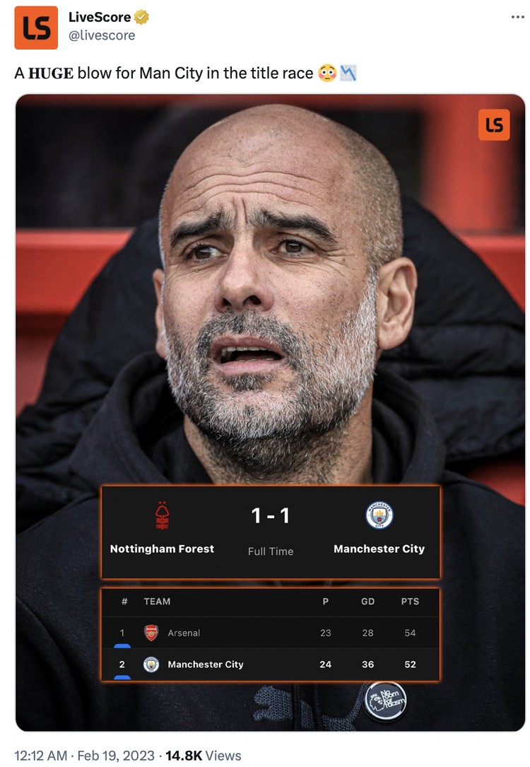Meme Liga Inggris Meme Liga Inggris akhir pekan ini. Man City dipaksa imbang dan Arsenal menang dramatis.