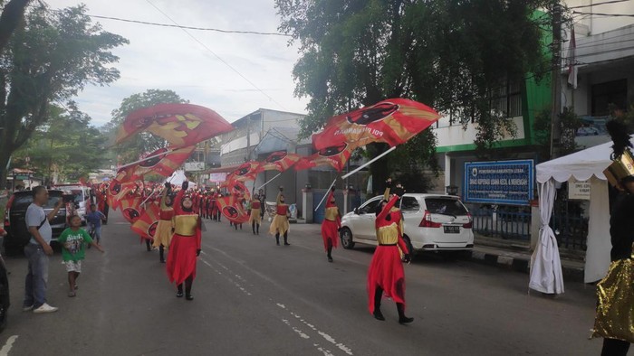 Peringatan HUT PDIP ke-50 dan HUT Ketum PDIP Megawati Soekarnoputri, di Lebak Banten.