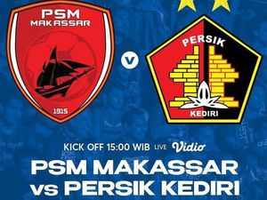 Prediksi Susunan Pemain PSM Makassar vs Persik Kediri