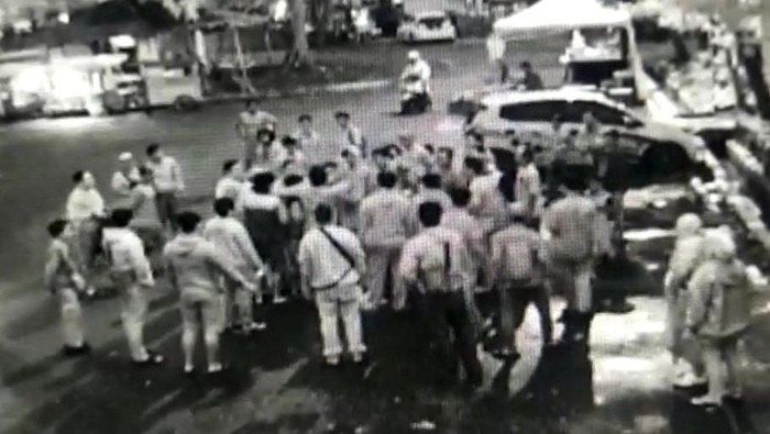 Tangkapan layar CCTV pelaku Curanmor ditangkap warga Dadaha.