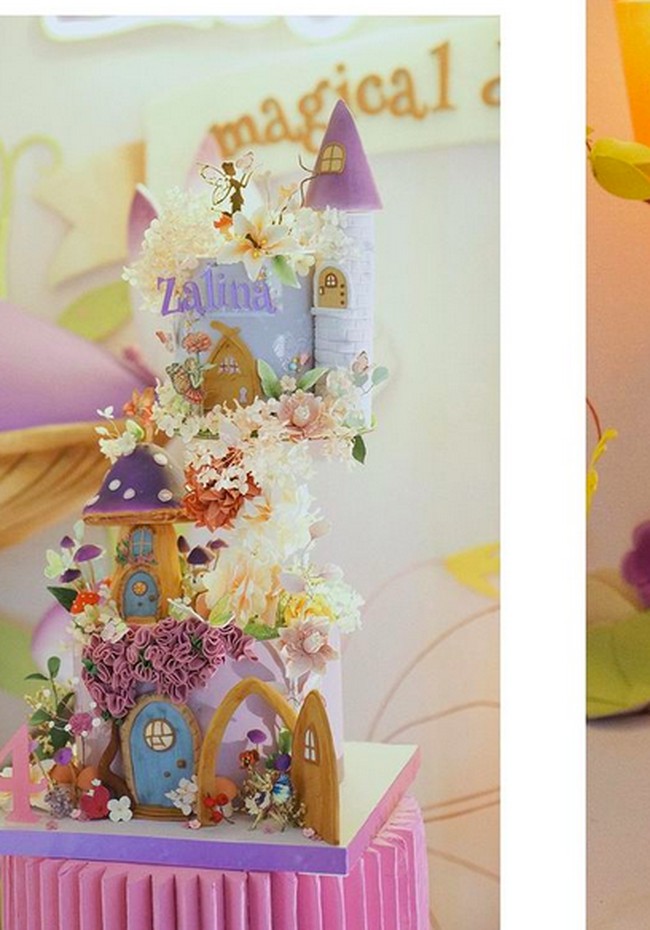 Selain dekorasi, kue ulang tahun juga tak kalah mencuri perhatian. (Foto: Instagram/@raisa6690)