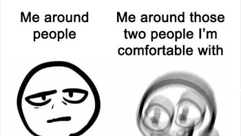 Nggak semua orang bisa bikin kaum introvert mengeluarkan sisi lainnya. Foto: antisocialmeme via Bored Panda