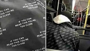 Kalau bisa baca tulisan di jaket ini, artinya kamu sudah terlalu dekat dengan seorang introvert. Foto: antisocialmeme via Bored Panda