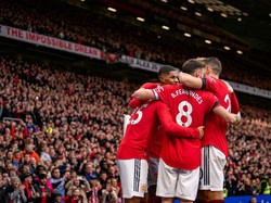 Dari 19 laga terakhir di seluruh kompetisi yang berlangsung di Old Trafford, Setan Merah tidak pernah kalah dengan rincian dua kali seri dan 17 kali menang! (Getty Images)