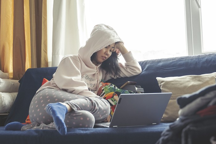 Laziness, relaxing at home, pajamas