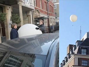 YouTuber Bikin Prank Balon Mata-mata di Atas Kantor Kedutaan China