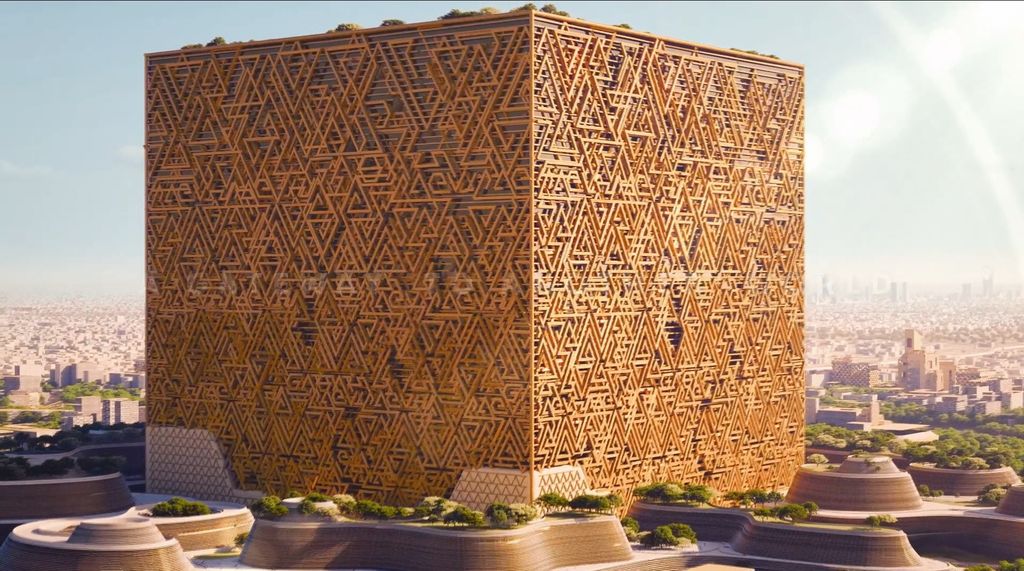 Bikin Heboh, Begini Penampakan Gedung Raksasa Arab yang Disebut Mirip Ka'bah