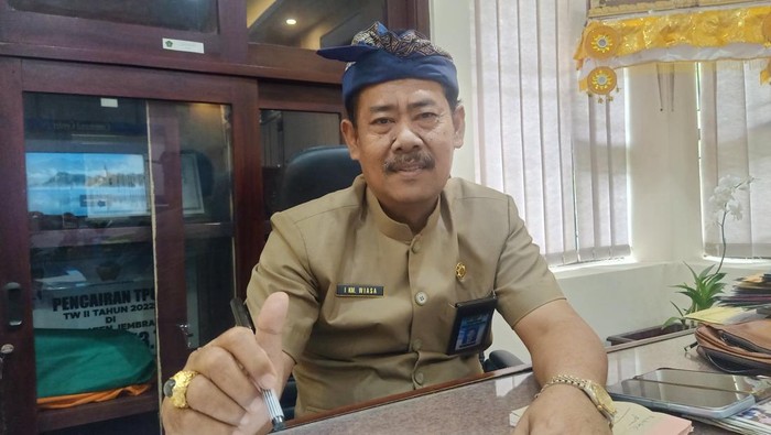 Kepala Badan Pengelolaan Keuangan dan Aset Daerah (BPKAD) Jembrana, I Komang Wiasa. (I Putu Adi Budiastrawan/detikBali)
