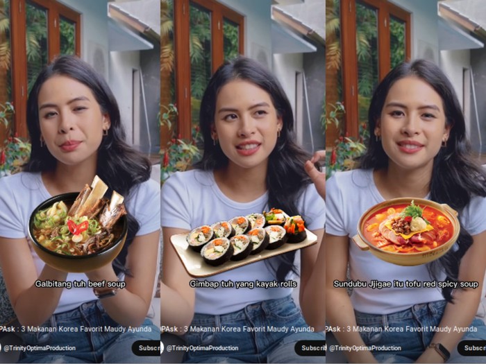 Makanan Korea Favorit Maudy Ayunda