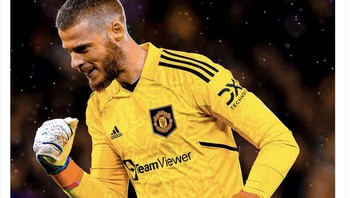 Berikan bunga pada dia karena kita akan kalah jika dia tidak membuat dua penyelamatan krusial, puji netizen ini pada David De Gea. Foto: Twitter