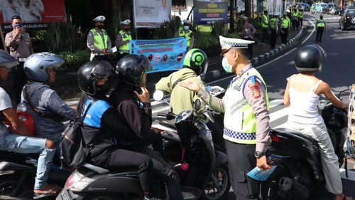 Pelaksanaan Operasi Keselamatan Agung 2023 oleh Polresta Denpasar.