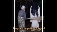 Kerap disingkat sebagai kunti, hantu kuntilanak digambarkan sebagai sosok perempuan hamil yang meninggal dunia. (Foto: Twitter @winarto_sarsidi)