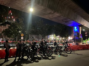 Cegah Tawuran-Balap Liar, Polres Jaksel Patroli di Flyover Antasari-Senopati