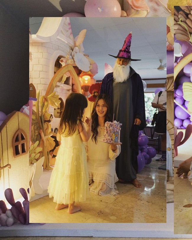 Momen ulang tahun Zalina juga selalu berkesan dengan tema-tema yang unik, seperti dalam foto yang satu ini.  Foto: Instagram: @raisa6690