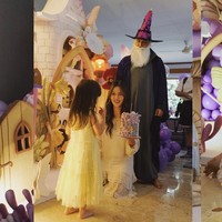 Momen ulang tahun Zalina juga selalu berkesan dengan tema-tema yang unik, seperti dalam foto yang satu ini.  Foto: Instagram: @raisa6690