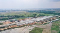 Pembangunan Stasiun Kereta Cepat di Karawang sedang berjaln.Foto: Proyek Stasiun Kereta Cepat Jakarta-Bandung